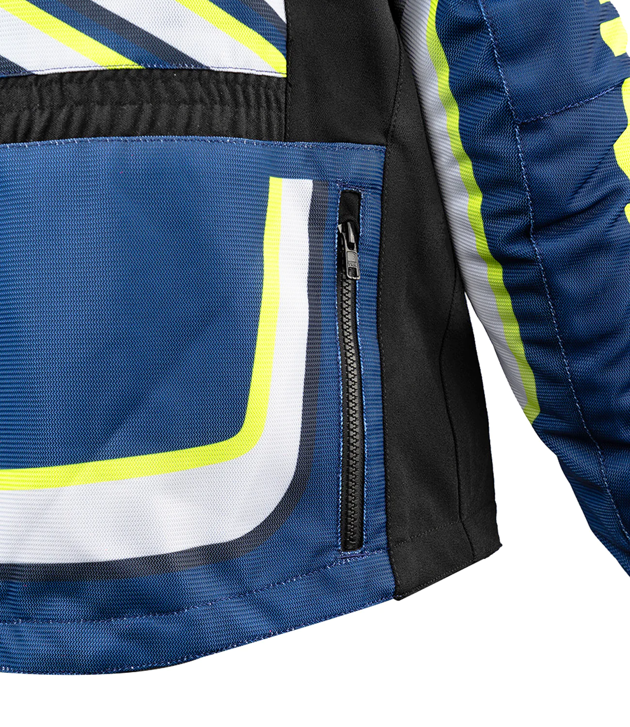 Rynox Dune Neo Trail Offroad Jacket - Blue Hi-Viz Green - Image 11