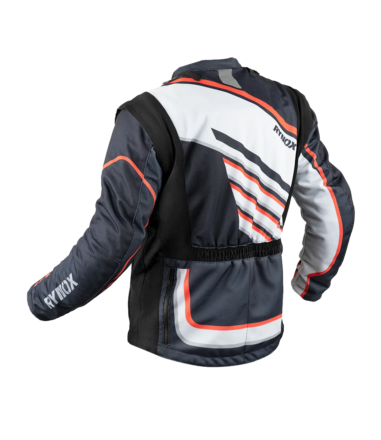 Rynox Dune Neo Trail Offroad Jacket - Black Red - Image 2