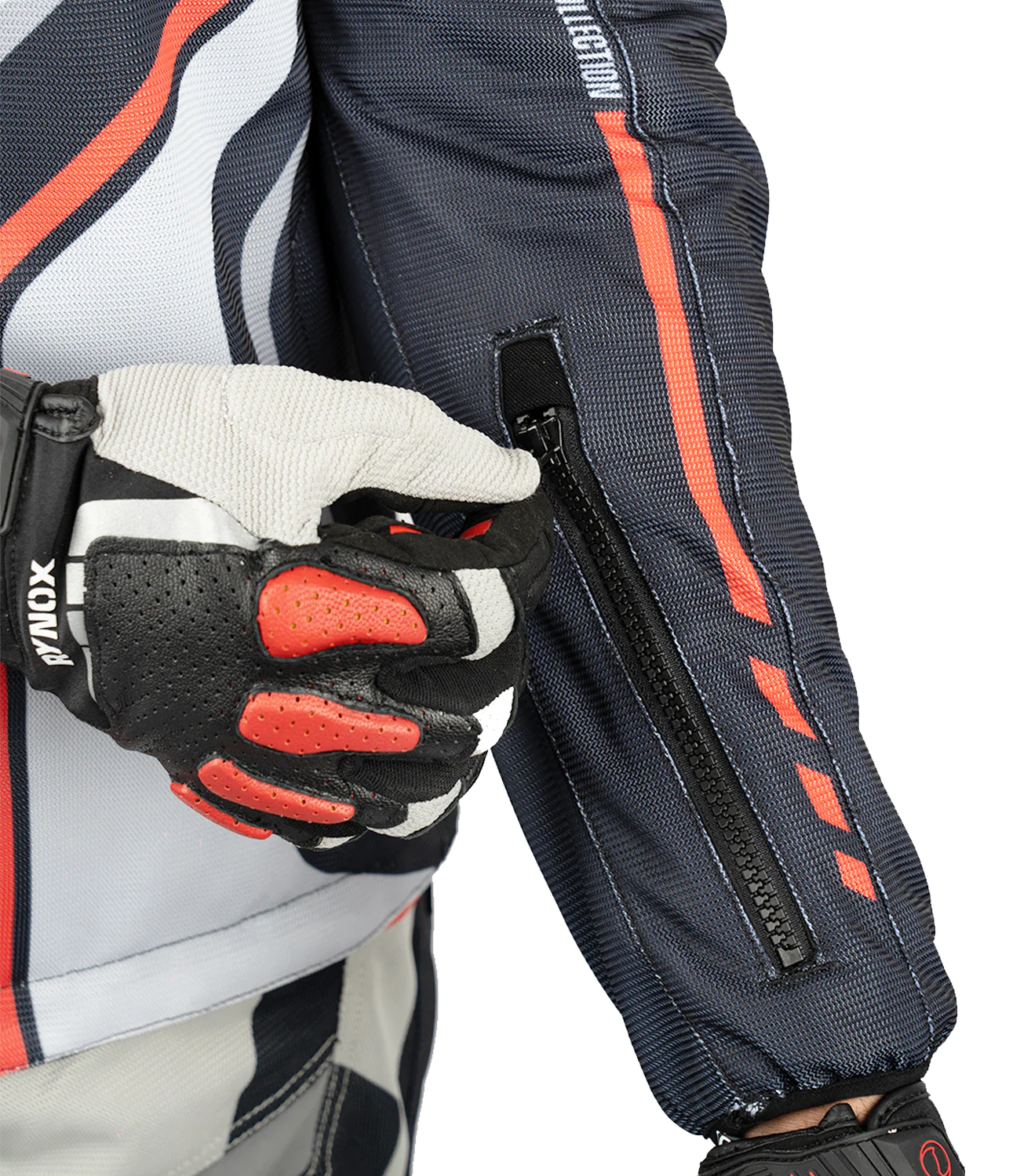 Rynox Dune Neo Trail Offroad Jacket - Black Red - Image 6