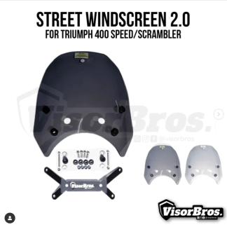 Visor Bros Street Windscreen for Triumph Speed / Scrambler 400
