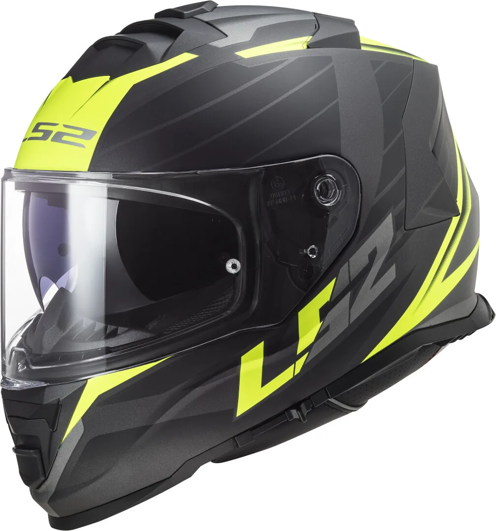LS2 FF800 Storm II Nerve Gloss Black Hi Viz Yellow