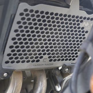 Carbon Racing Aluminium Radiator Grill Silver for NX500