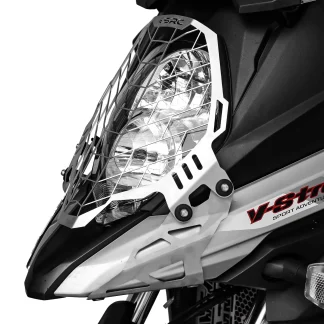 SRC Suzuki V-Strom 650 HeadLight Guard Silver