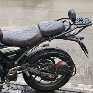 Carbon Racing Combo "Rover" Backrest And Top Rack For Triumph Speed 400