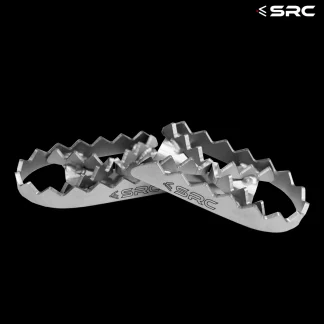 SRC Suzuki V-Strom 650 Wide Foot Peg Adepter Silver