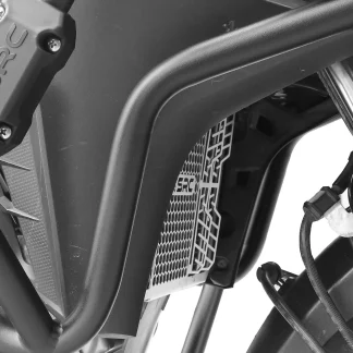 SRC Suzuki V-Strom 650 Radiator Guard Silver
