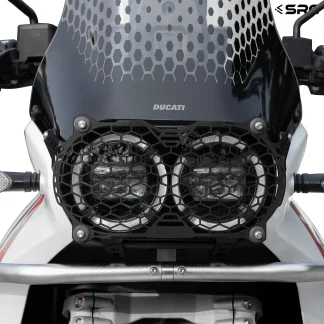 SRC Ducati Desert X HeadLight Guard Black Color