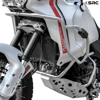 SRC Ducati Desert X Crash Bar Full Set Silver Color