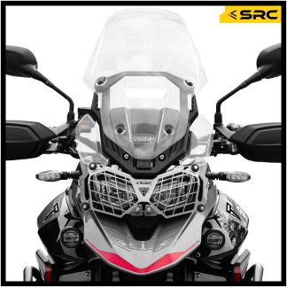 SRC Headlight Guard For Triumph Tiger 900GT Pro (Silver)