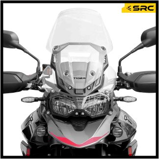 SRC Headlight Guard For Triumph Tiger 900GT Pro (Black)