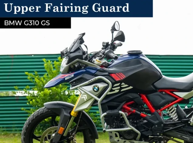 Ride with Confidence Zana Upper Fairing Guard for BMW 310 GS (Silver Stainless Steel)