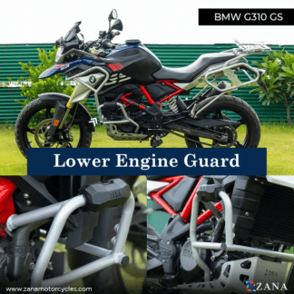 Zana Lower Engine Guard For BMW 310 GS With Slider Silver Stainless Steel