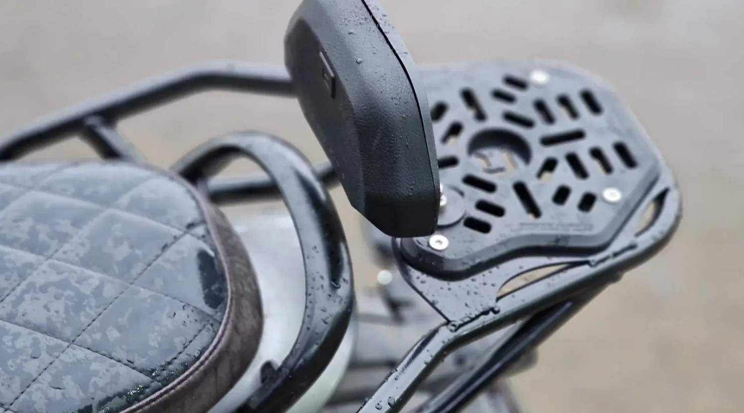 Versatile Touring Upgrade Carbon Racing “Rover” Backrest and Top Rack Combo for Triumph Speed 400