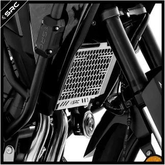 SRC Honda NX500 Radiator Guard Silver