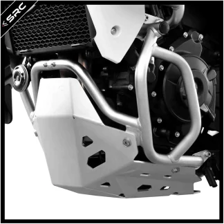 Honda XL750 Transalp Crash Bar Low Stainless Steel+Engine Guard Aluminum Silver