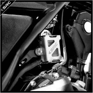 SRC Honda CB500X / NX 500 Real Brake Reservoir Guard Silver