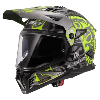 LS2 MX436 Pioneer II Rangi H-Vis Yellow