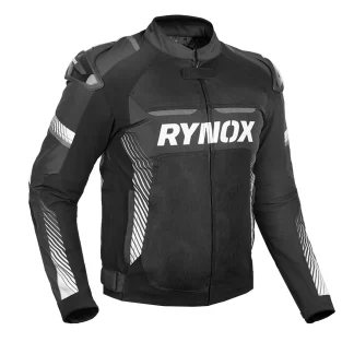 Rynox Apex Evo Jacket CE Certified Class AA Black White