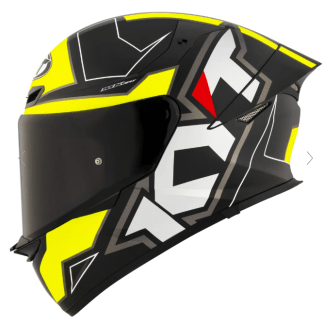 KYT TT Revo Electron Black Yellow Matt