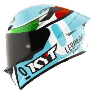KYT TT Revo Leopard Racing Replica Tricolore Gloss