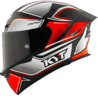 KYT TT Revo Tourist Red Fluro Gloss