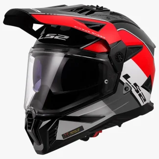 LS2 MX436 Pioneer II Rally Gloss Red White