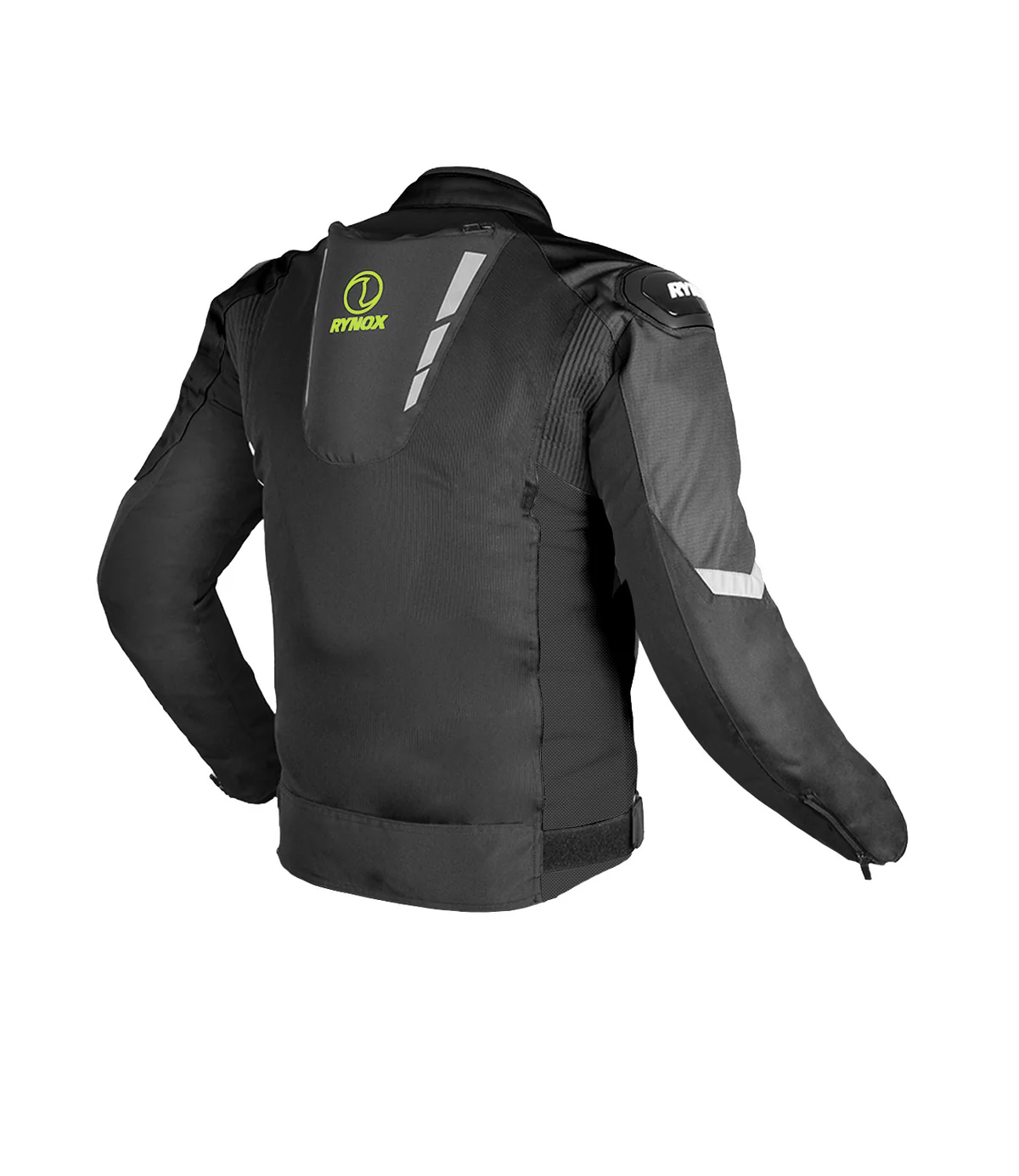 Rynox Delta GT Jacket Black Hi-Viz Green - Image 2