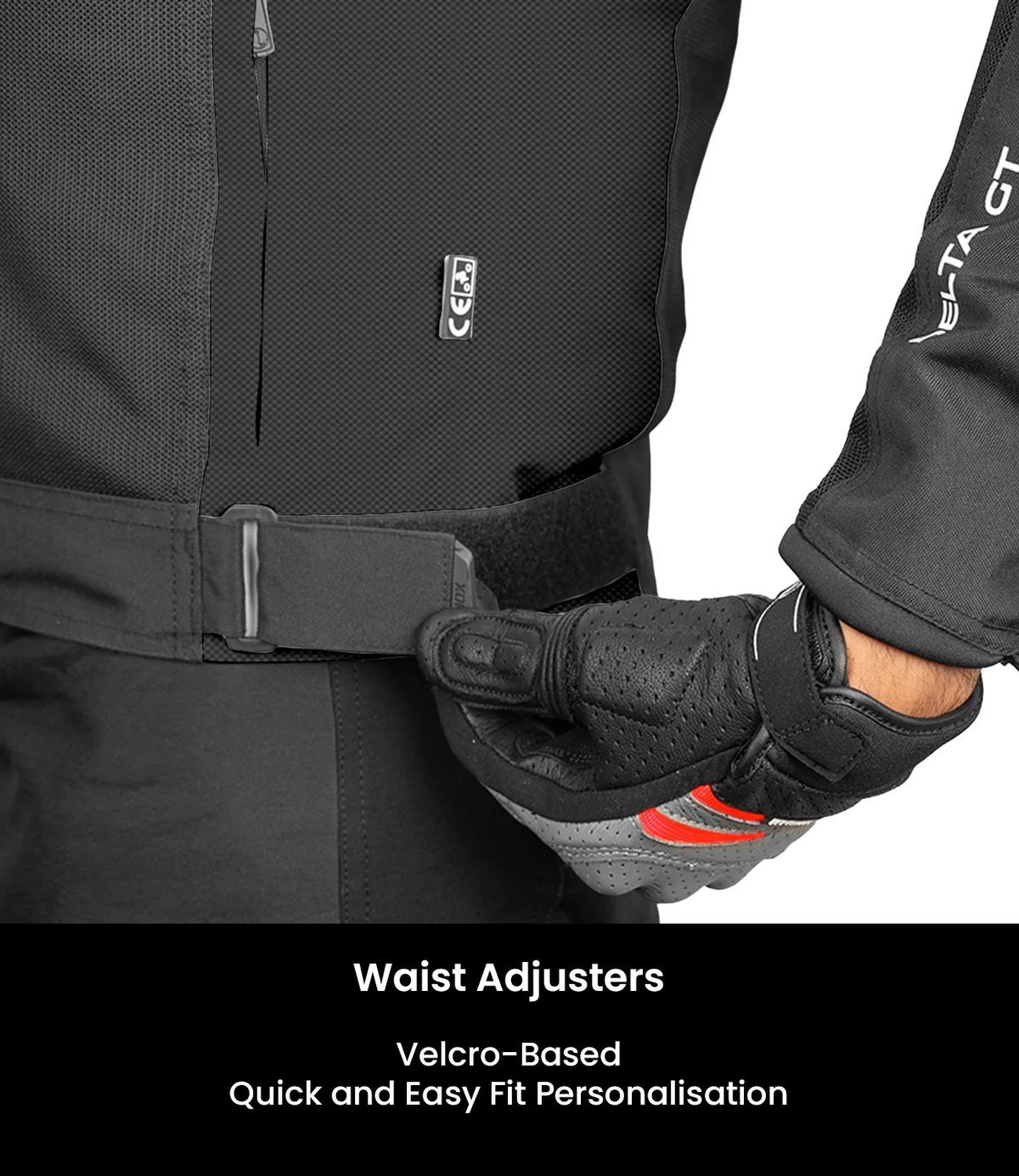 Rynox Delta GT Jacket Black Hi-Viz Green - Image 7