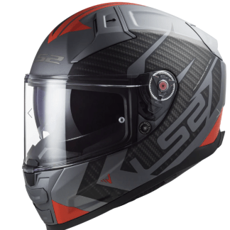 LS2 FF811 Vector II Splitter Matt Titanium Red