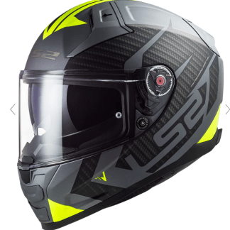 LS2 FF811 Vector II Splitter Titanium Matt Hi Viz Yellow