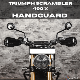 Zana Hand Guard For Triumph Scrambler 400 X (Black)