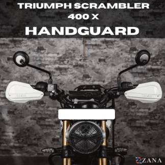 Zana Hand Guard For Triumph Scrambler 400 X (White)