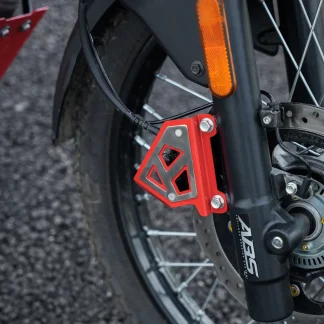 Moto Torque Front Caliper Guard Red For Hero XPulse 210
