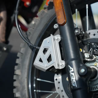 Moto Torque Front Caliper Guard Silver For Hero XPulse 210