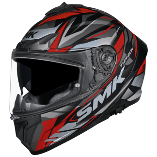 SMK Typhoon Rival Matt Black Grey Red
