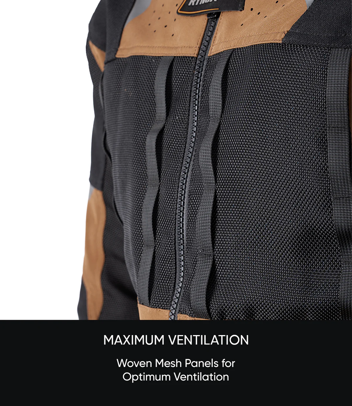 Rynox Outlander Pro Jacket CE Certified Class AA - Brown Black - Image 4