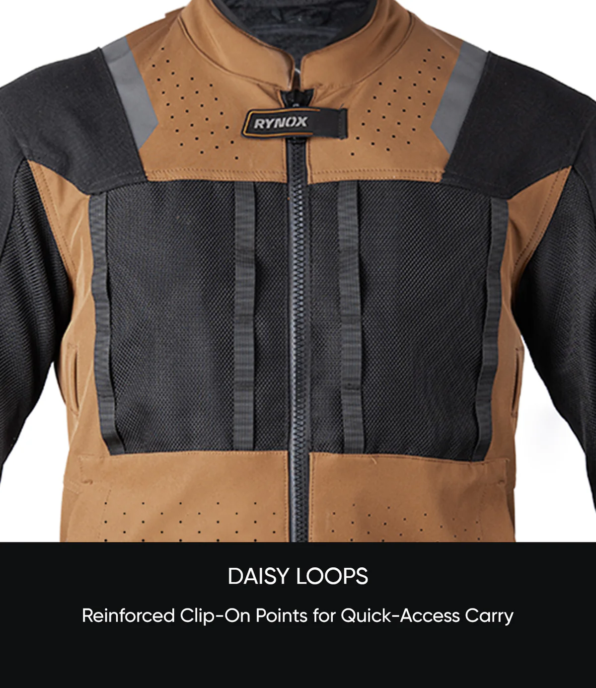 Rynox Outlander Pro Jacket CE Certified Class AA - Brown Black - Image 14