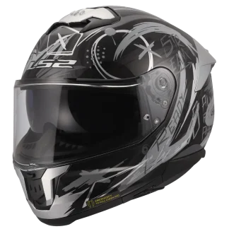 LS2 FF320 STREAM II SCRATCHES BLACK NARDO GREY