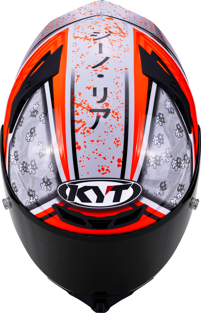 KYT TT Revo Gino Rea Replica Gloss Helmet - Image 4