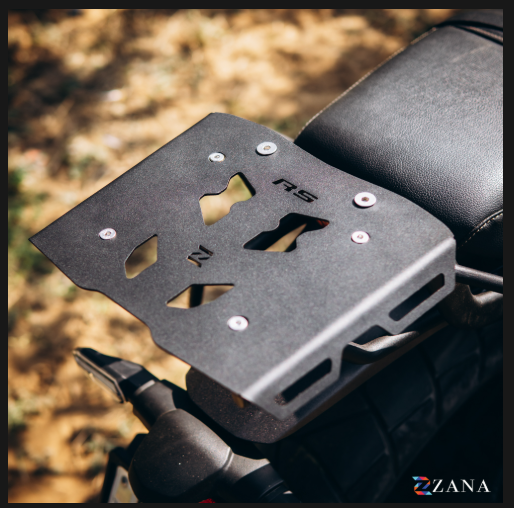 Zana- Top Rack With Plate V-2 For Honda CB350 RS (MS,Black) - Image 2