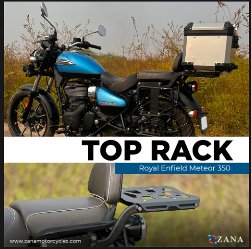 Zana- TOP RACK WITH PLATE TYPE-1 FOR ROYAL ENFIELD METEOR 350