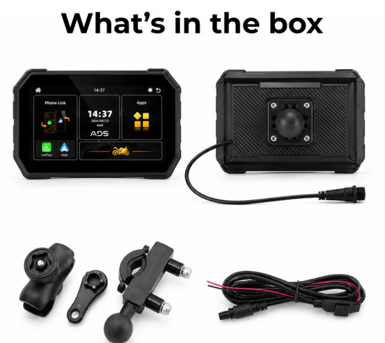 ADS Rover Mini – 5-Inch Wireless CarPlay & Android Auto Smart Display for Motorcycles - Image 6
