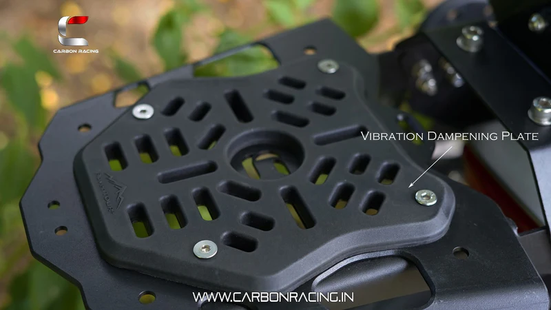 Carbon Racing "ATLAS" Top Rack with Vibration Dampener & Load Balancer For Triumph Speed 400/T4 - Image 2