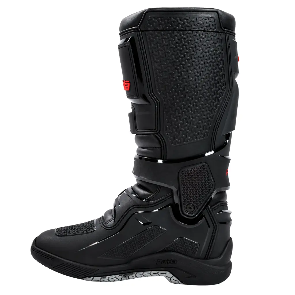 Raida TrailCraft V2 Motocross & Enduro Motorcycle Boots Black-Red - Image 2