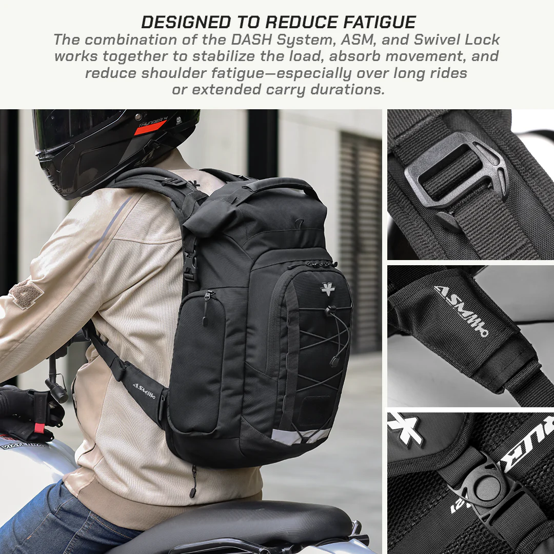 Viaterra Ruckus 21 - Motorcycle Backpack - Image 8