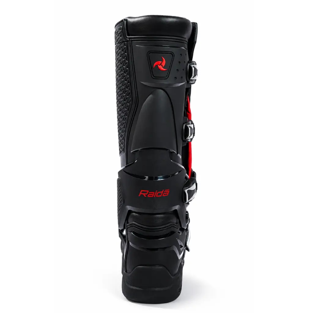 Raida TrailCraft V2 Motocross & Enduro Motorcycle Boots Black-Red - Image 4