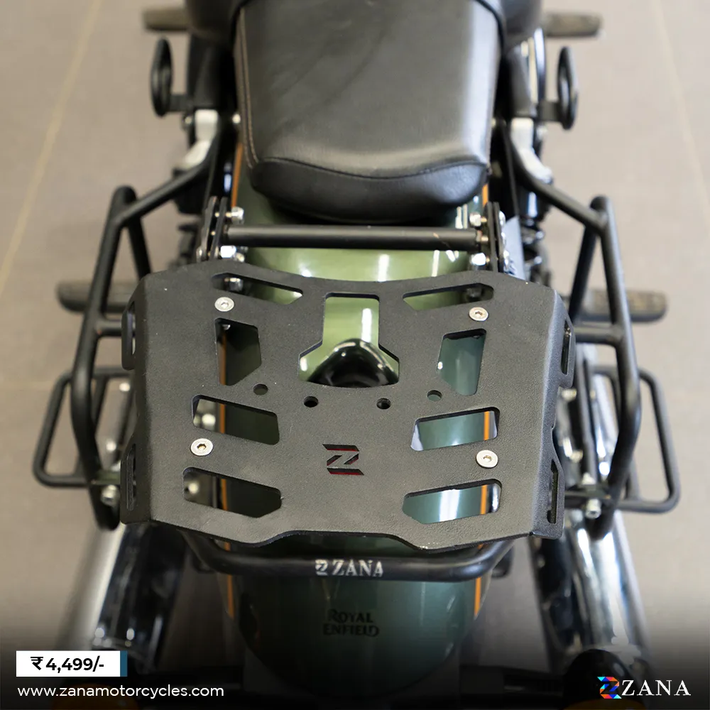 Zana- Top Rack Sheet Metal With Pillion Backrest For Super Meteor 650 - Image 7