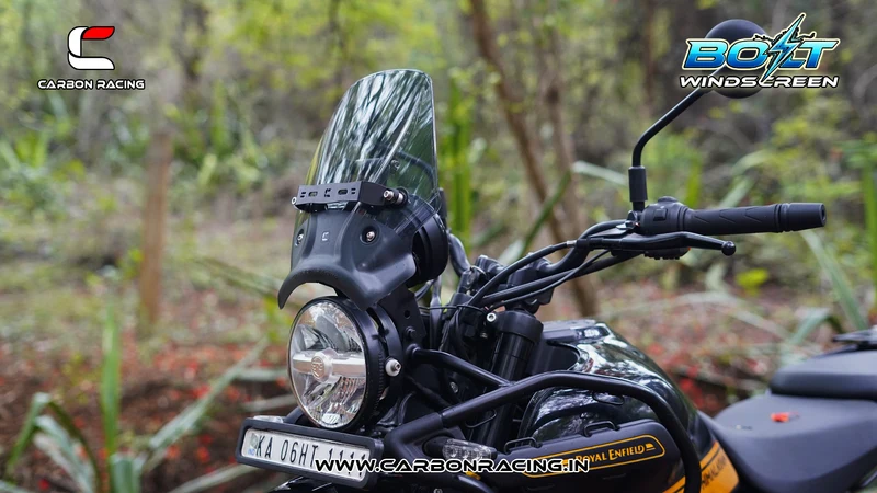 Carbon Racing BOLT Windscreen for Himalayan 450 - Smoke
