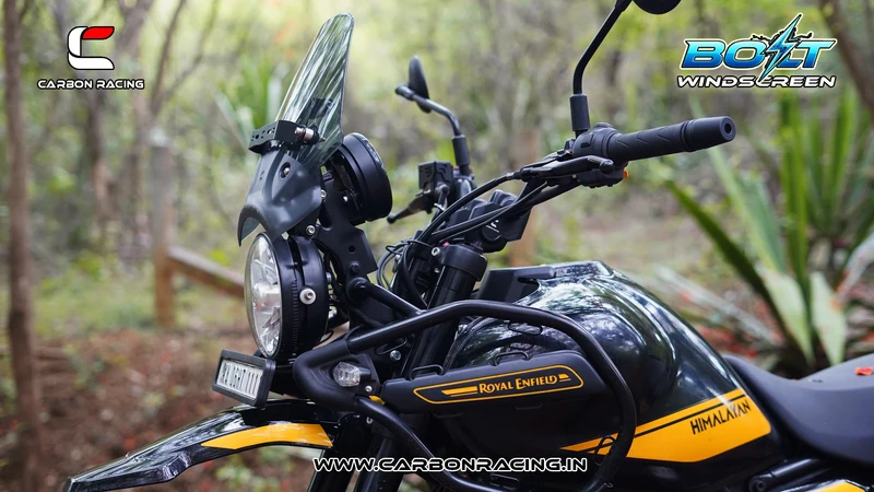 Carbon Racing BOLT Windscreen for Himalayan 450 - Smoke - Image 2