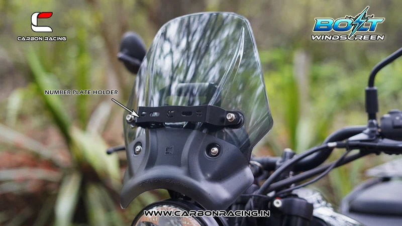 Carbon Racing BOLT Windscreen for Himalayan 450 - Smoke - Image 7